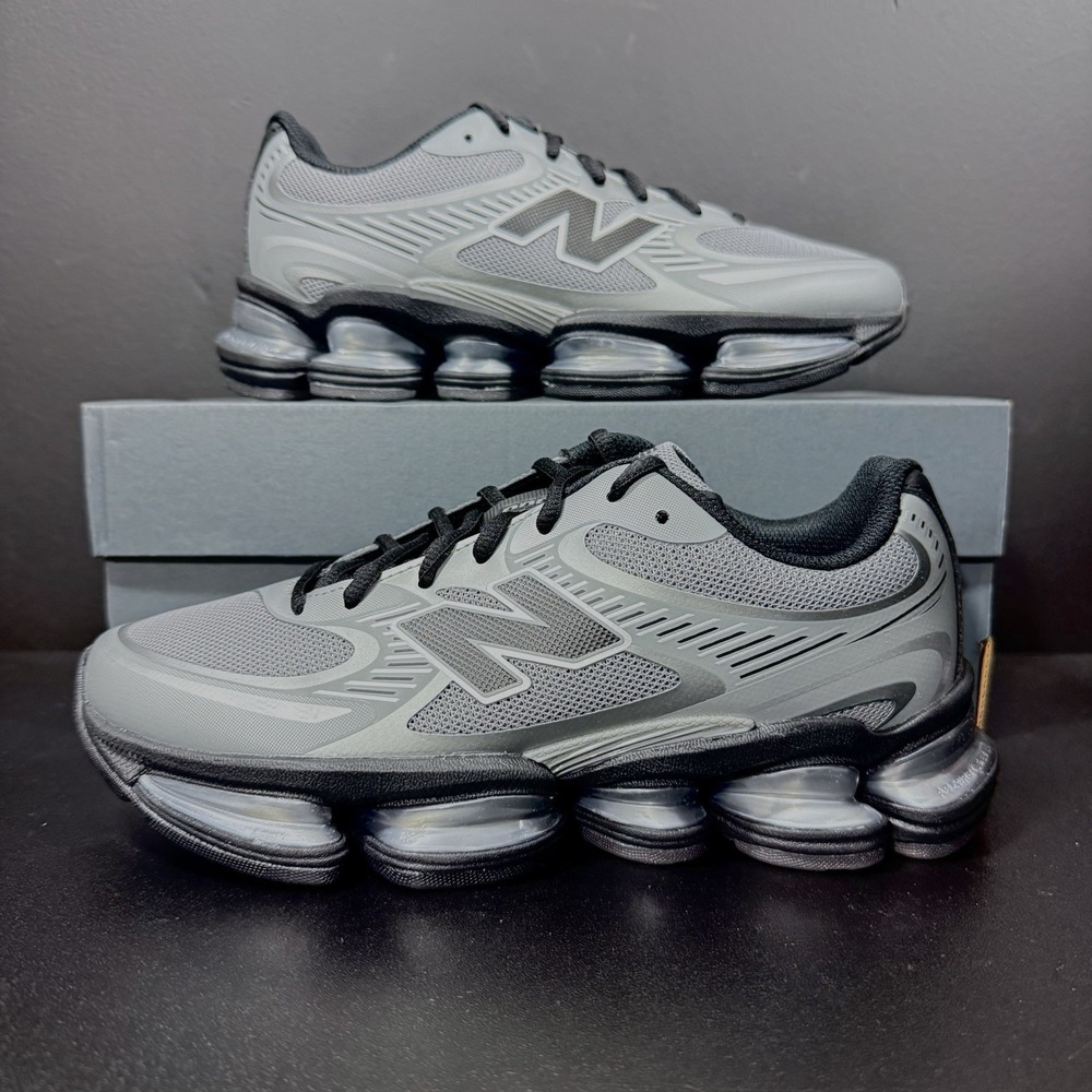 New Balance Abzorb 2000 Men Size 7.5 Women 9 Grey Black Lifestyle Athletic Shoes